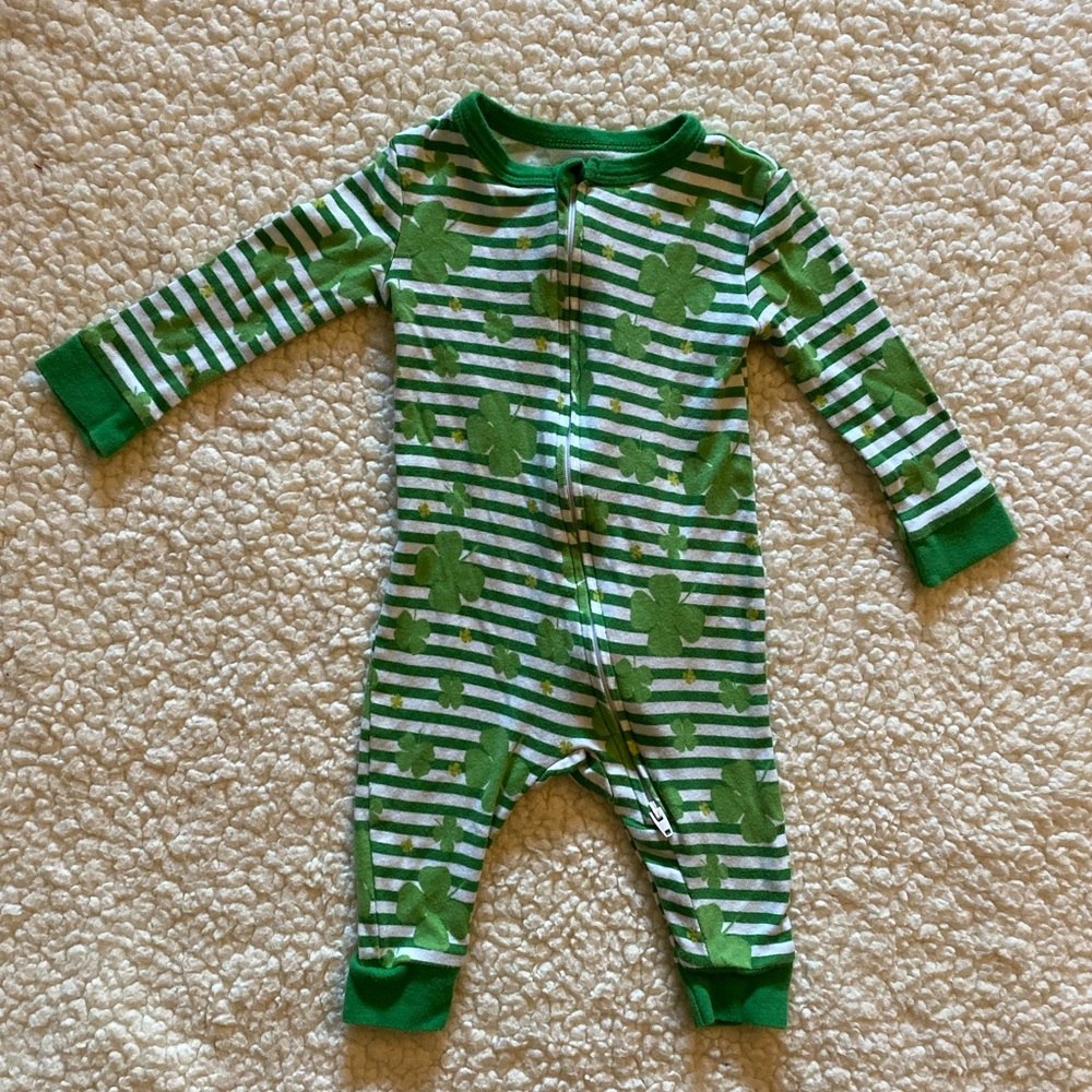St. Patrick’s Day romper/ union suit